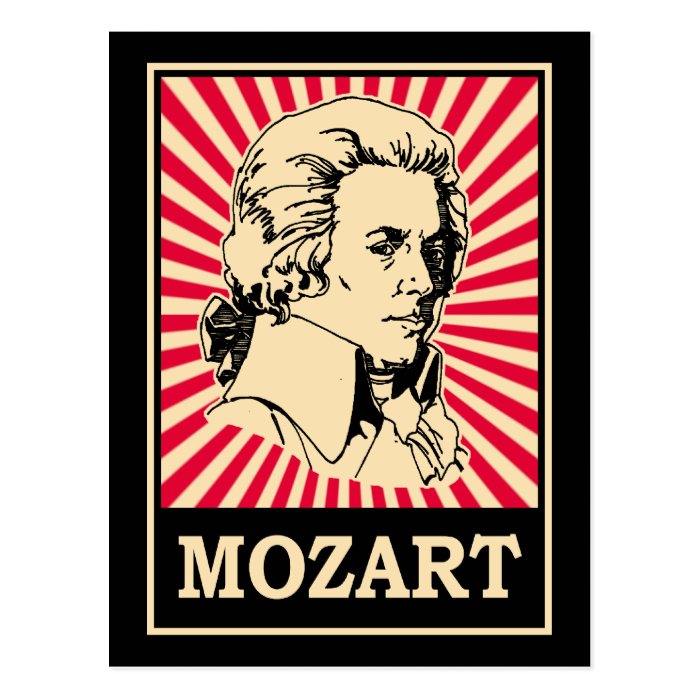 Pop Art Mozart Postcards