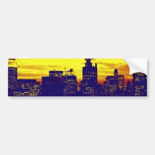 Pop Art New York Bumper Sticker