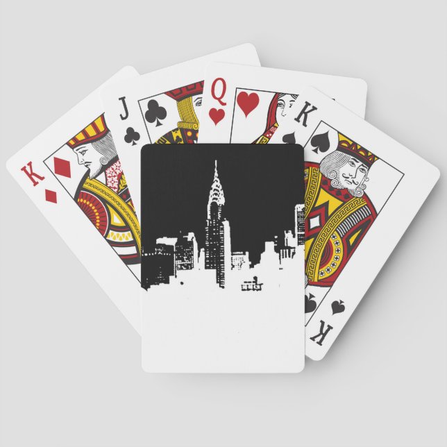 Pop Art New York City Bicycle Playing Cards (Back)