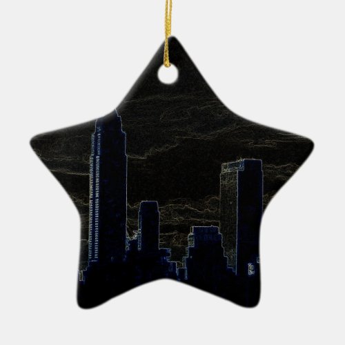 Pop Art New York City Ceramic Ornament