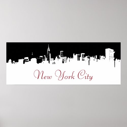 Pop Art New York City Panorama Poster