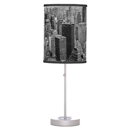 Pop Art New York City Table Lamp