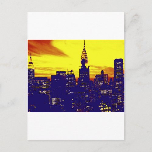 Pop Art New York Postcard