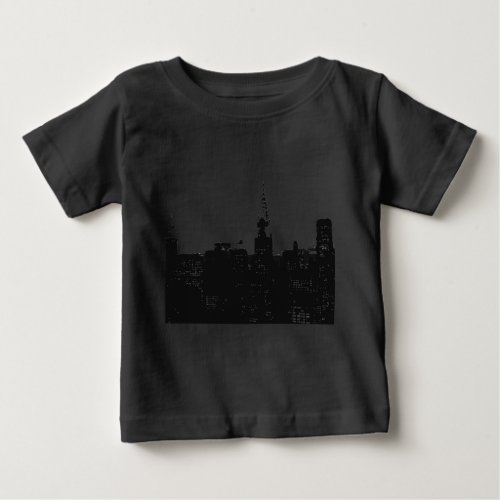 Pop Art New York Silhouette Baby T_Shirt