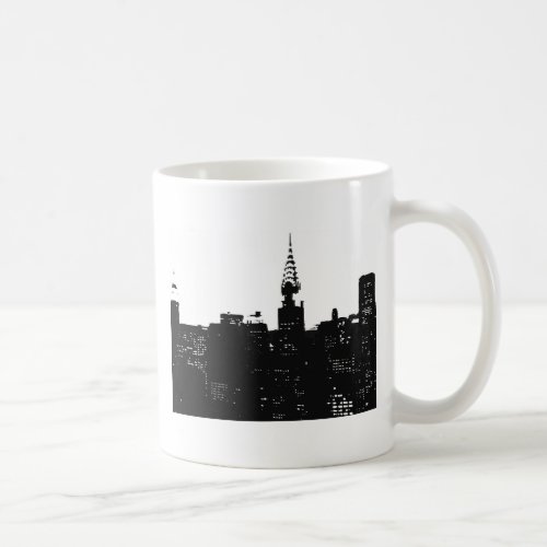 Pop Art New York Silhouette Coffee Mug