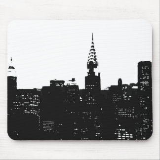 Pop Art New York Silhouette Mouse Pad