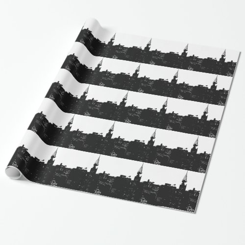 Pop Art New York Silhouette Wrapping Paper