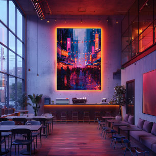 Pop Art: Night on the Streets of Tokyo Photo Print