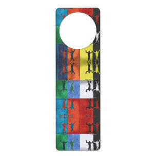 Pop art no.1 by Yeshaya Dank - unity & harmony Door Hanger