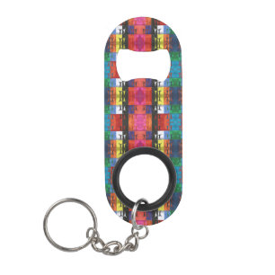 Pop art no.1 by Yeshaya Dank - unity & harmony Keychain Bottle Opener