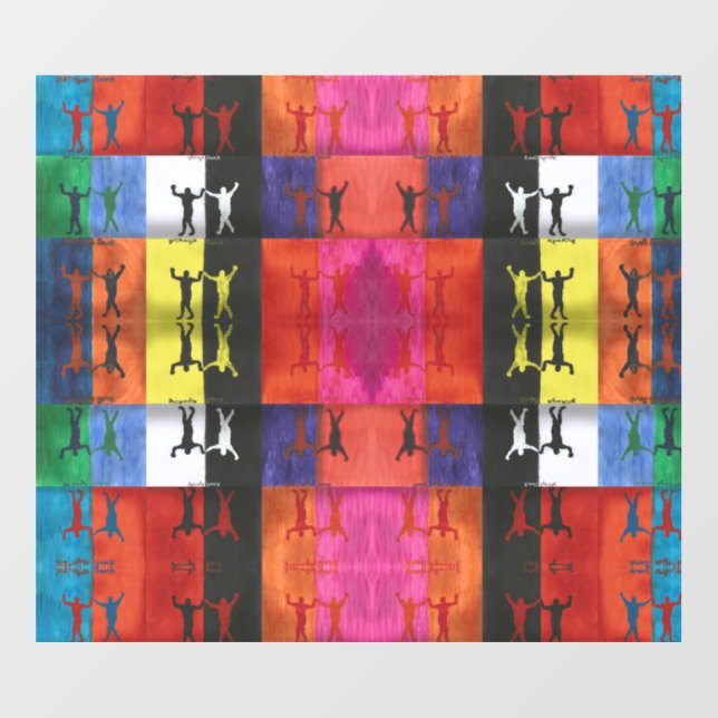 Pop art no.1 by Yeshaya Dank - unity & harmony Wall Decal (Front)