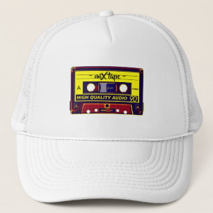 Pop Art Nostalgia: Cassette Tape Trucker Hat