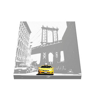 Pop Art Nyc Yellow Taxi New York City Brooklyn Canvas Print