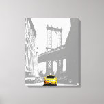 Pop Art Nyc Yellow Taxi New York City Brooklyn Canvas Print<br><div class="desc">Pop Art Nyc Yellow Taxi New York City Brooklyn Bridge Canvas Art Print.</div>