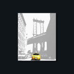 Pop Art Nyc Yellow Taxi New York City Brooklyn Canvas Print<br><div class="desc">Pop Art Nyc Yellow Taxi New York City Brooklyn Bridge Canvas Art Print.</div>