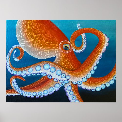 Pop Art Octopus Fine Art Print Value Poster Paper 