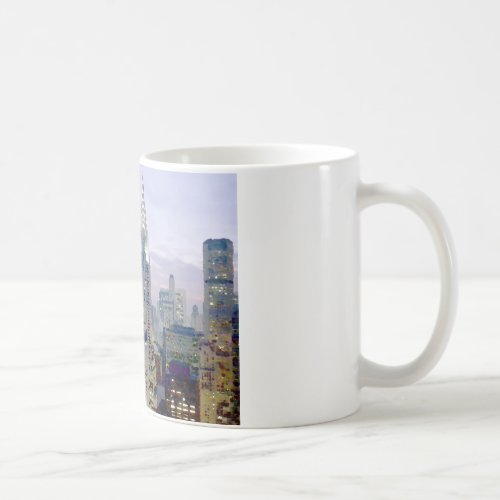 Pop Art Oil Paint Effect New York Coffee Mug