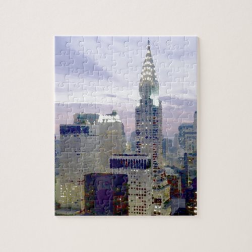 Pop Art Oil Paint Effect New York Jigsaw Puzzle