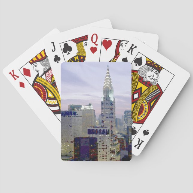 Pop Art Oil Paint Effect New York Poker Cards (Back)