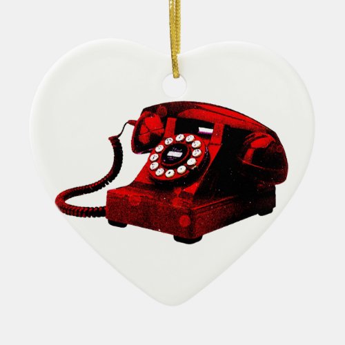 Pop Art Old Desk Telephone Box Ornament