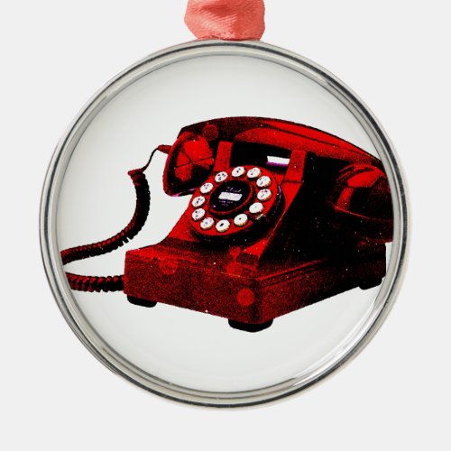 Pop Art Old Desk Telephone Box Ornament