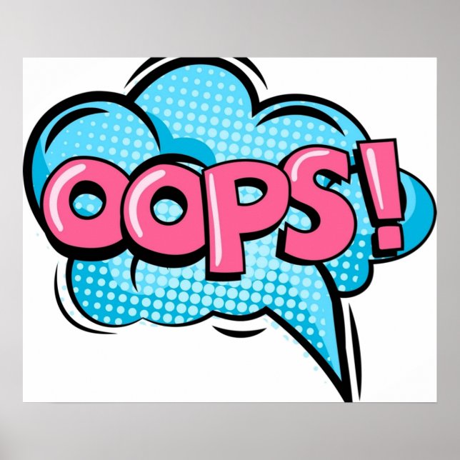 pop art oops poster (Front)