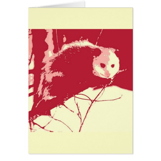 Pop Art Opossum Cards (Front)