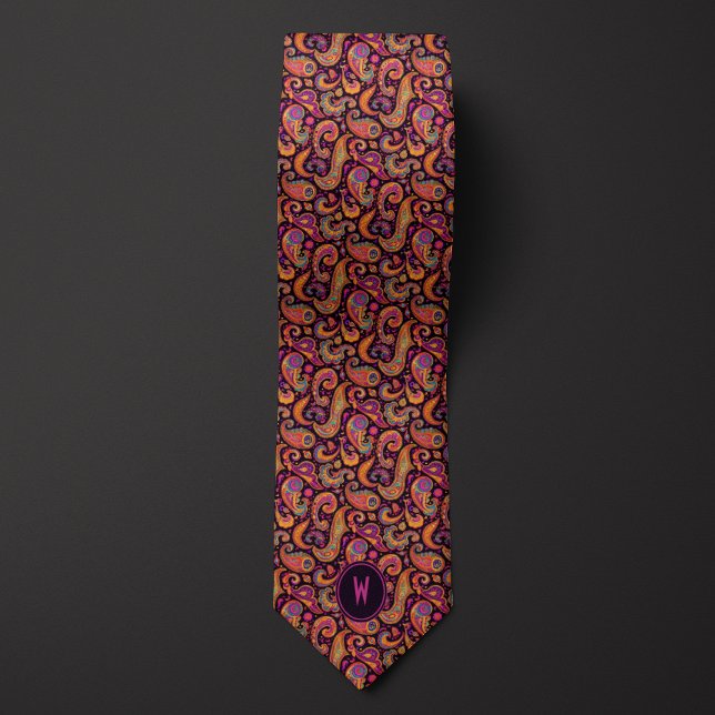 Pop Art Paisley Neck Tie (Creator Uploaded)
