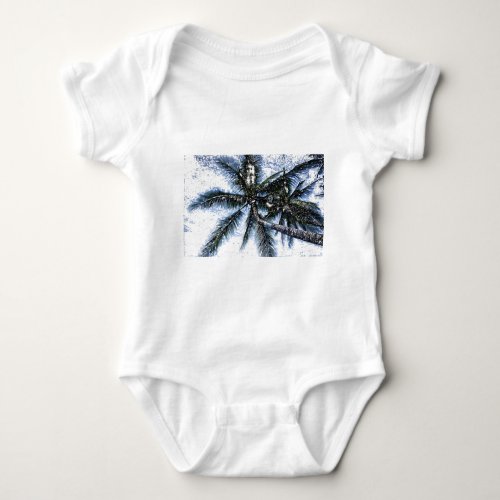 Pop Art Palm Tree Baby Bodysuit