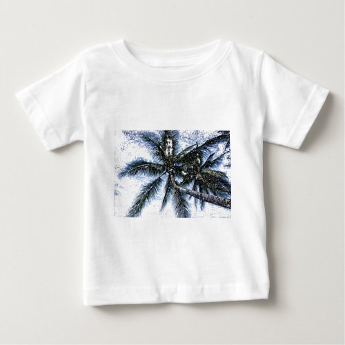 Pop Art Palm Tree Baby T_Shirt