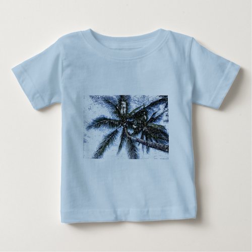 Pop Art Palm Tree Baby T_Shirt