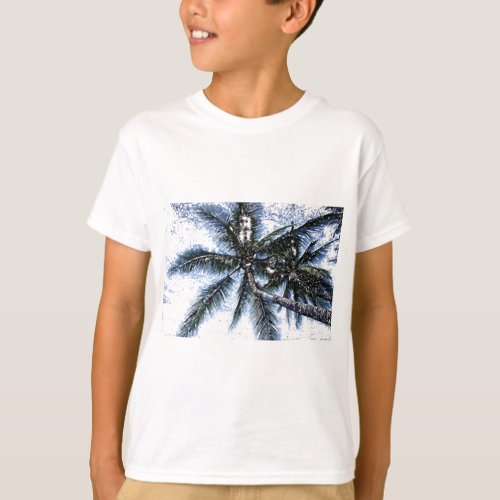 Pop Art Palm Tree T_Shirt