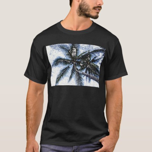 Pop Art Palm Tree T_Shirt