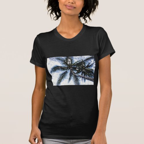 Pop Art Palm Tree T_Shirt