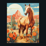 Pop Art Palomino Desert Horse Acrylic Print<br><div class="desc">Introducing our Pop Art Palomino Desert Horse Acrylic Art Print, a vibrant tribute to equine beauty and pop culture. This acrylic print showcases a Palomino horse against a desert landscape, infused with bold pop art elements. Perfect for enthusiasts of eclectic decor, this acrylic art injects energy and color into any...</div>