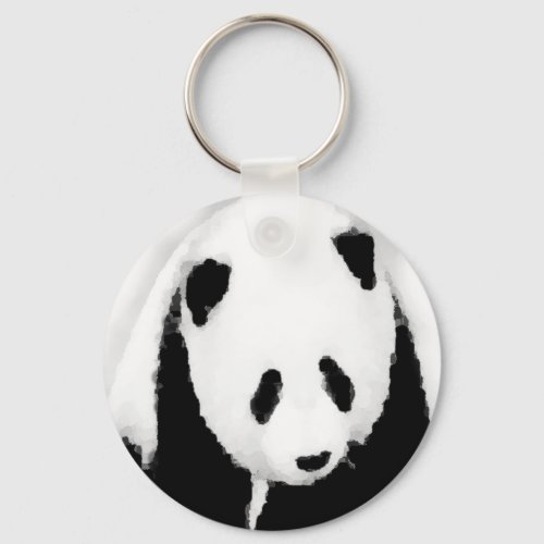 Pop Art Panda Key Chains