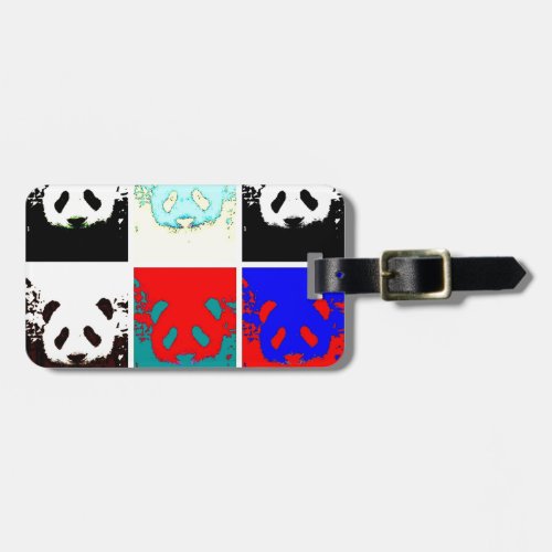 Pop Art Panda Luggage Tag