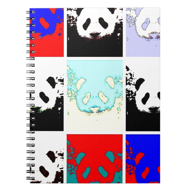 Pop Art Panda Notebook (Front)