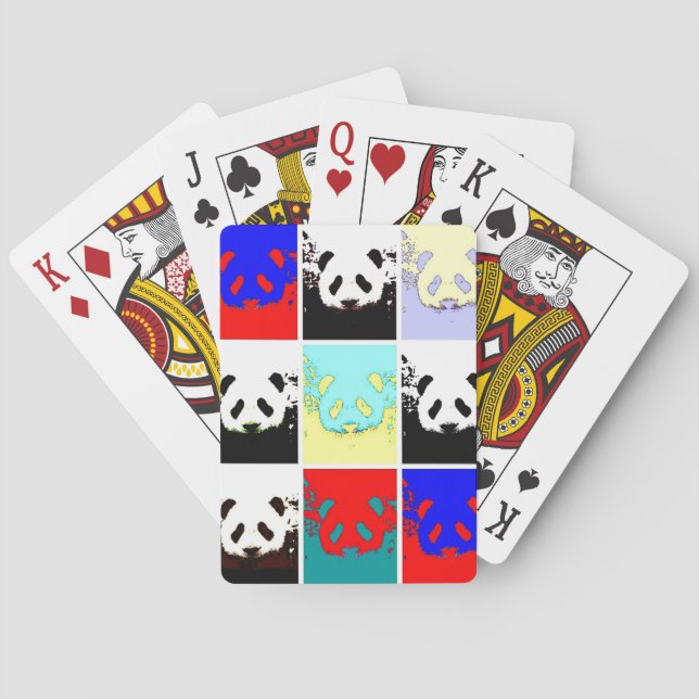 Pop Art Panda Poker Cards (Back)