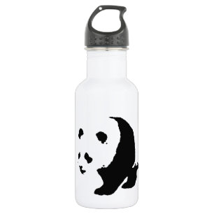 Pop Art Panda Stainless Steel Water Bottle