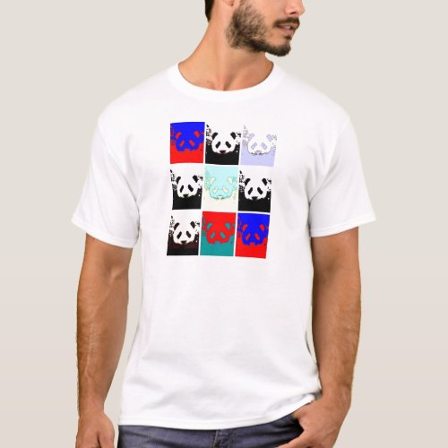 Pop Art Panda T_Shirt