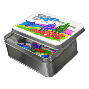 Pop Art Paradise – Bold Graphic Landscape Jigsaw Puzzle