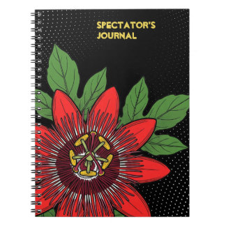 Pop Art Passiflora Coccinea Spiral Notebook