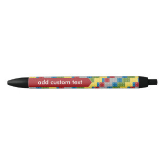 Pop Art Pattern Colorful Bricks for Boys Pen