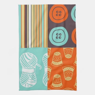 Pop-art pattern - sewing kitchen towel