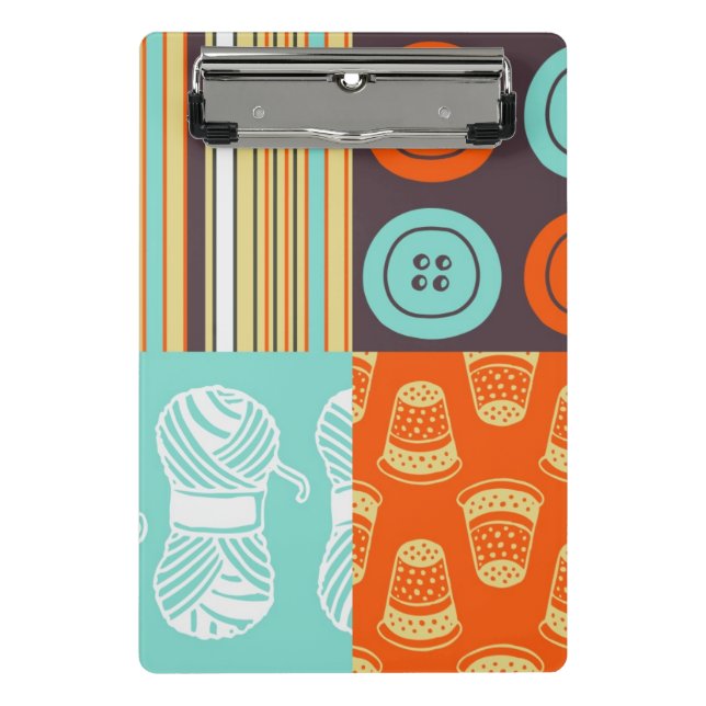 Pop-art pattern - sewing mini clipboard (Front)