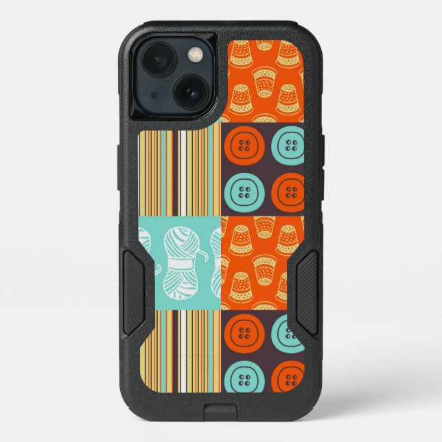 Pop-art pattern - sewing otterbox iPhone case (Back)