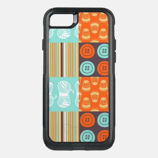 Pop-art pattern - sewing otterbox iPhone case (Back)