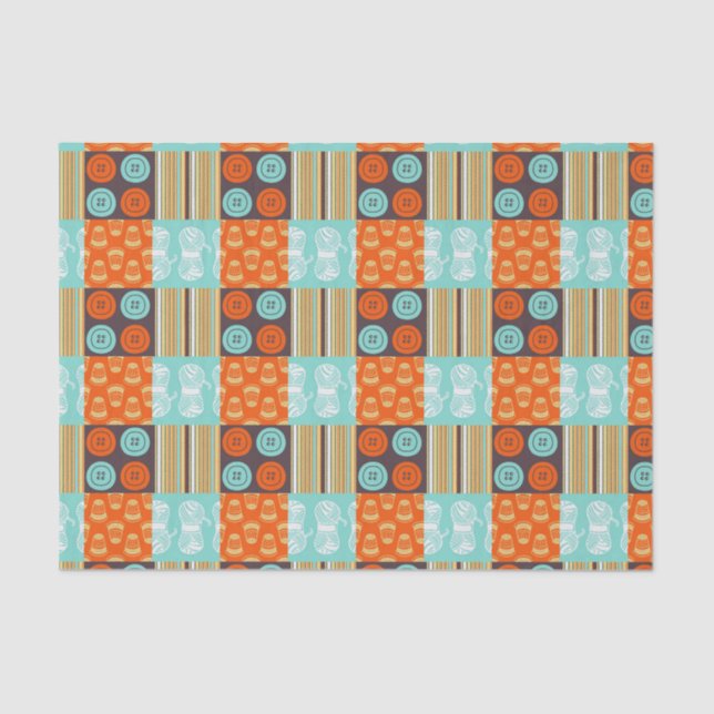 Pop-art pattern - sewing tissue paper (Front)