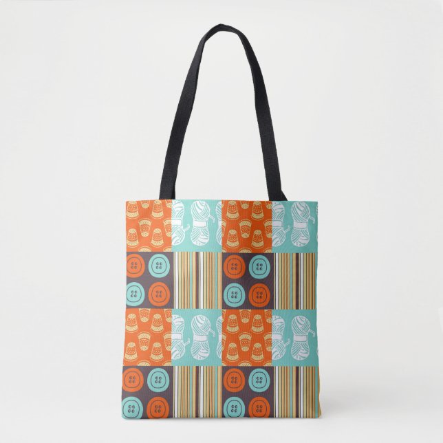 Pop-art pattern - sewing tote bag (Front)